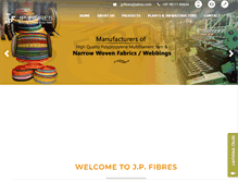Tablet Screenshot of jpfibres.com